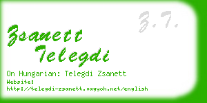 zsanett telegdi business card